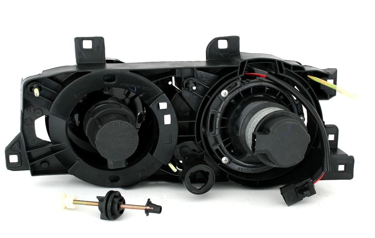 Scheinwerfer für BMW E34 + E32 in Schwarz / rechts