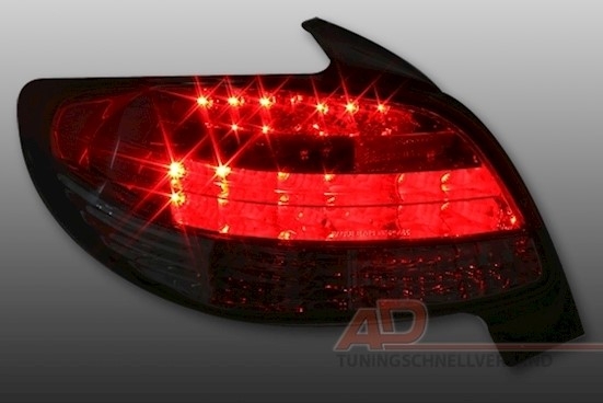 LED Rückleuchten für Peugeot 206 in Rot-Weiß