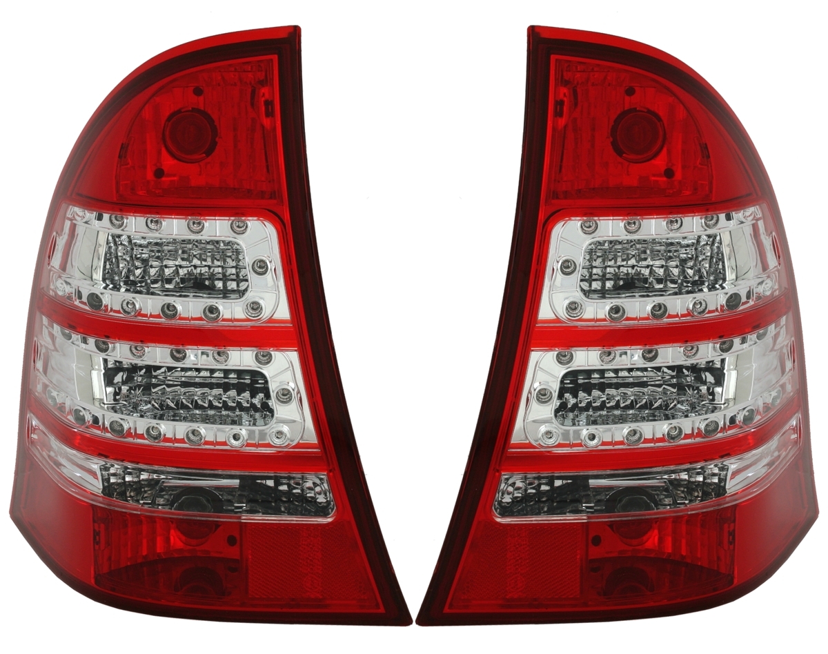 LED Rückleuchten für Mercedes 203 C-Klasse RotWeiß