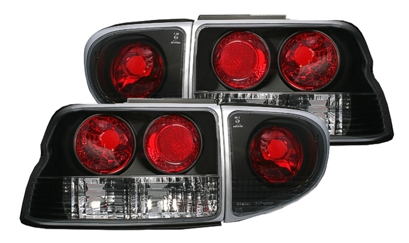 Rückleuchten für Ford Escort MK6 MK7 in Schwarz   