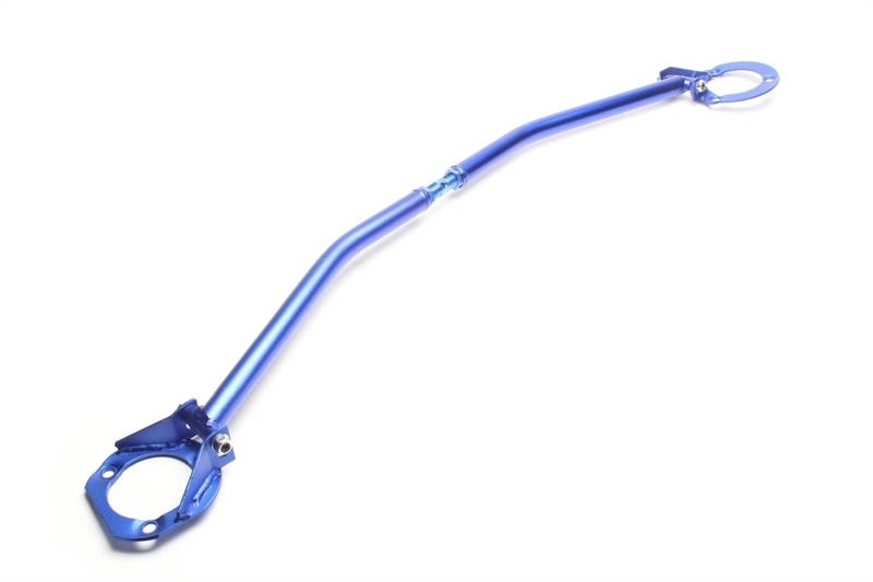 Alu Domstrebe für 3er BMW E46 6-Zylinder in Blau