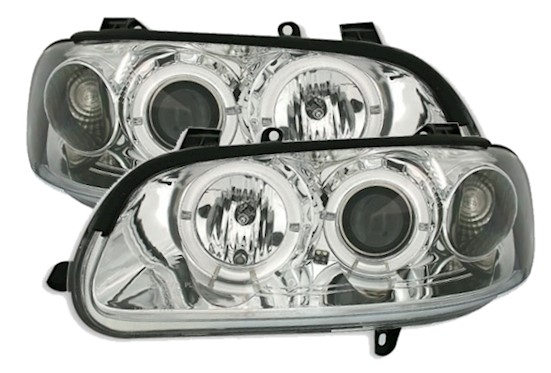 Angel Eyes Scheinwerfer für Opel Omega B in Chrom