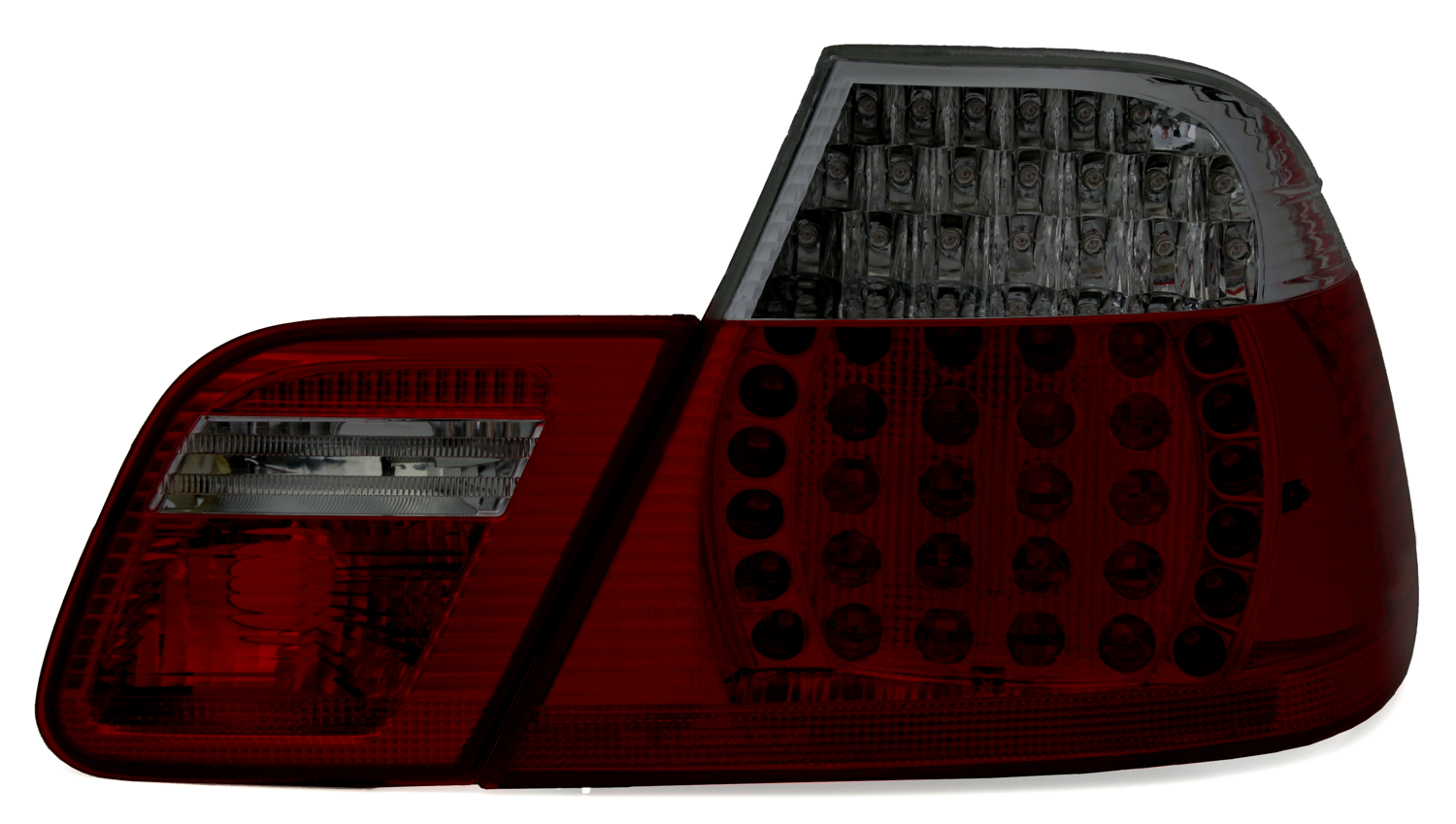 LED Rückleuchten für 3er BMW E46 Coupe in RotSmoke