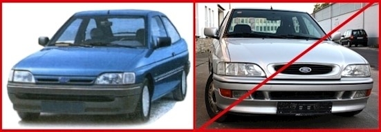 Scheinwerfer für Ford Escort MK5+6 / rechts