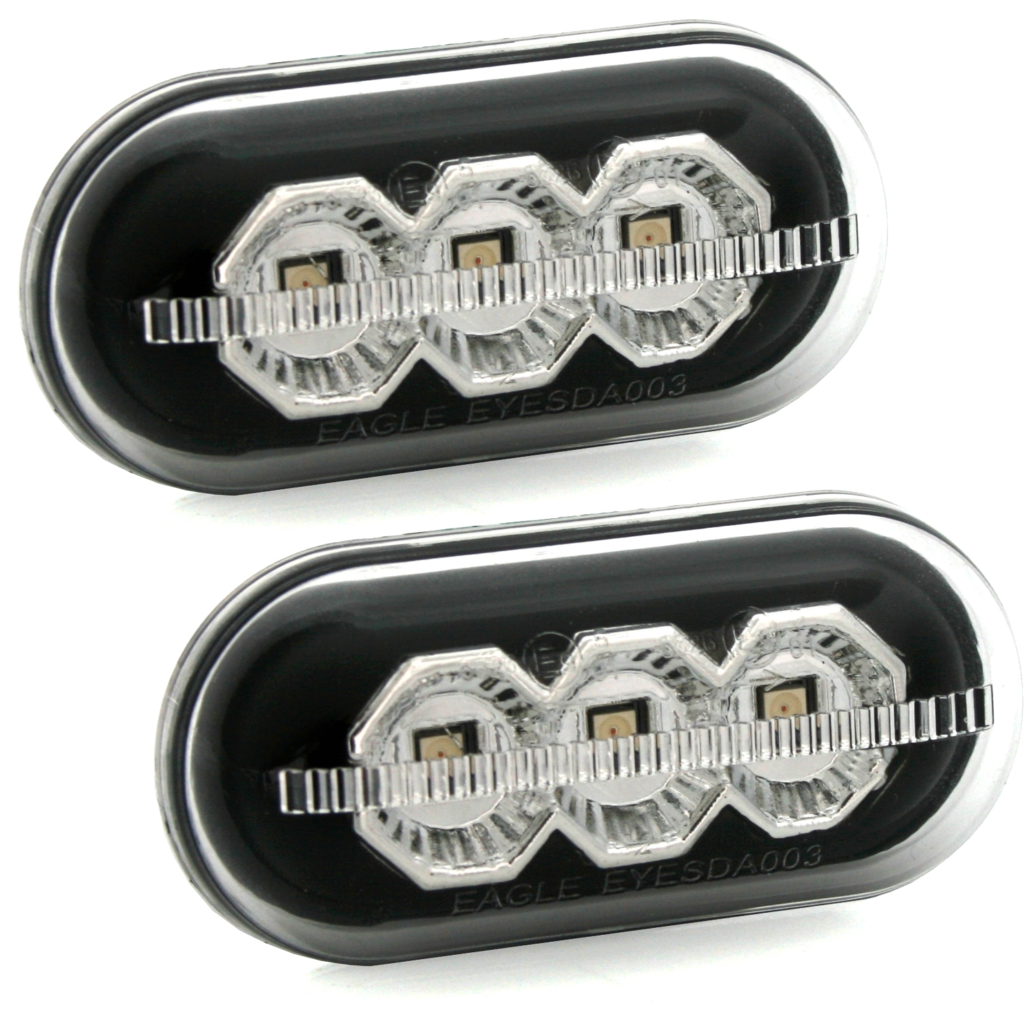 LED Seitenblinker Set für Renault / Dacia Schwarz