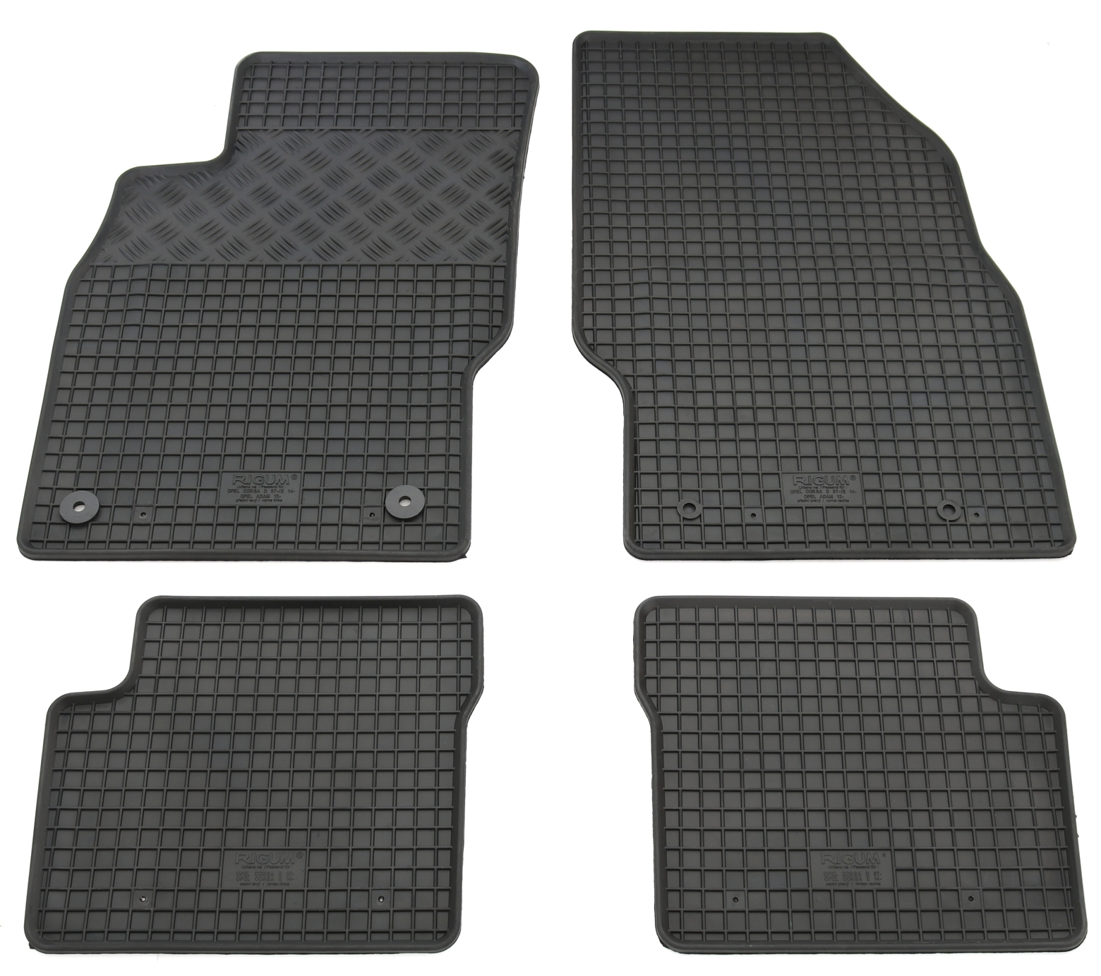 Gummi Fußmatten für Opel Corsa D