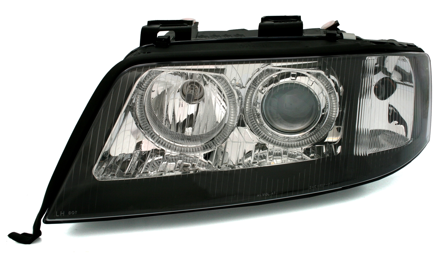 Angel Eyes Scheinwerfer für Audi A6 4B in Schwarz