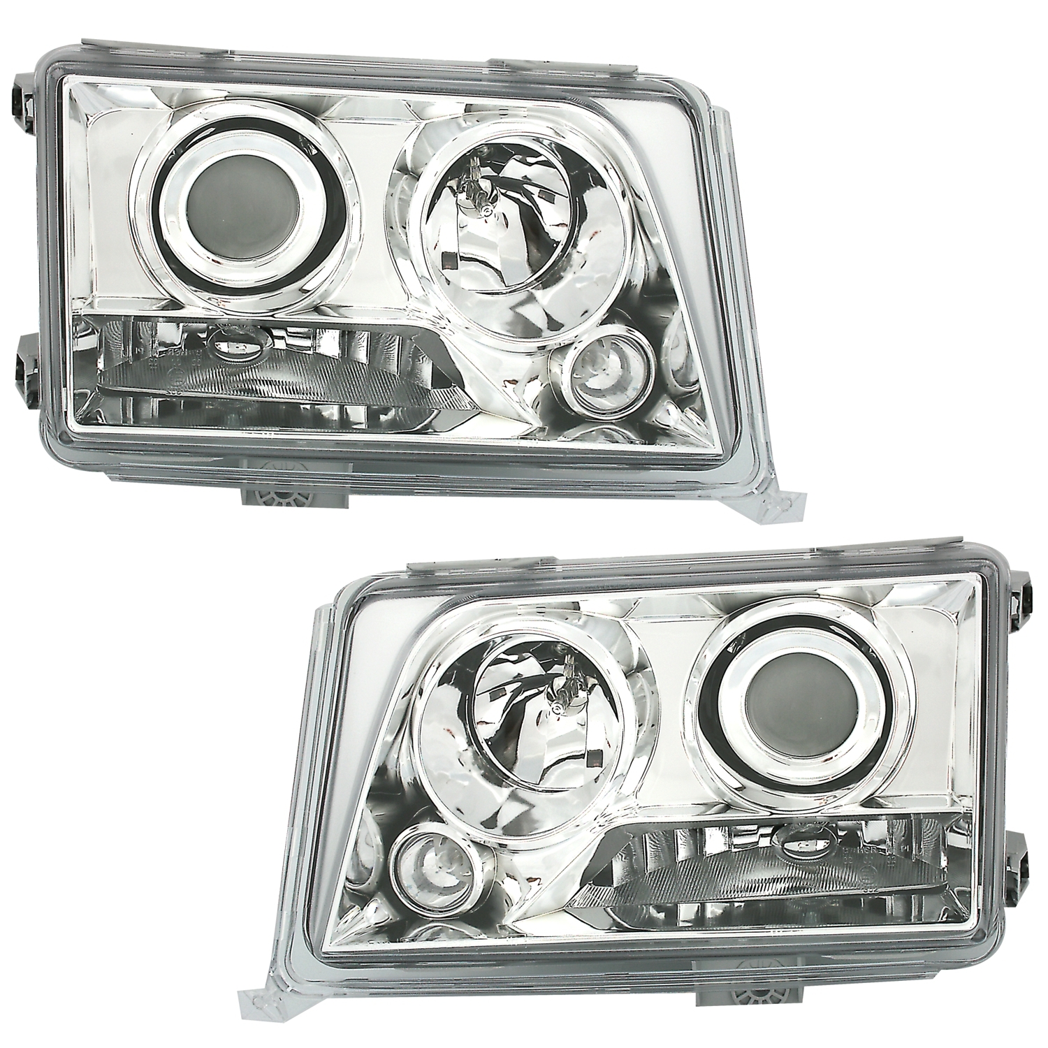 Scheinwerfer für Mercedes W124 in Chrom