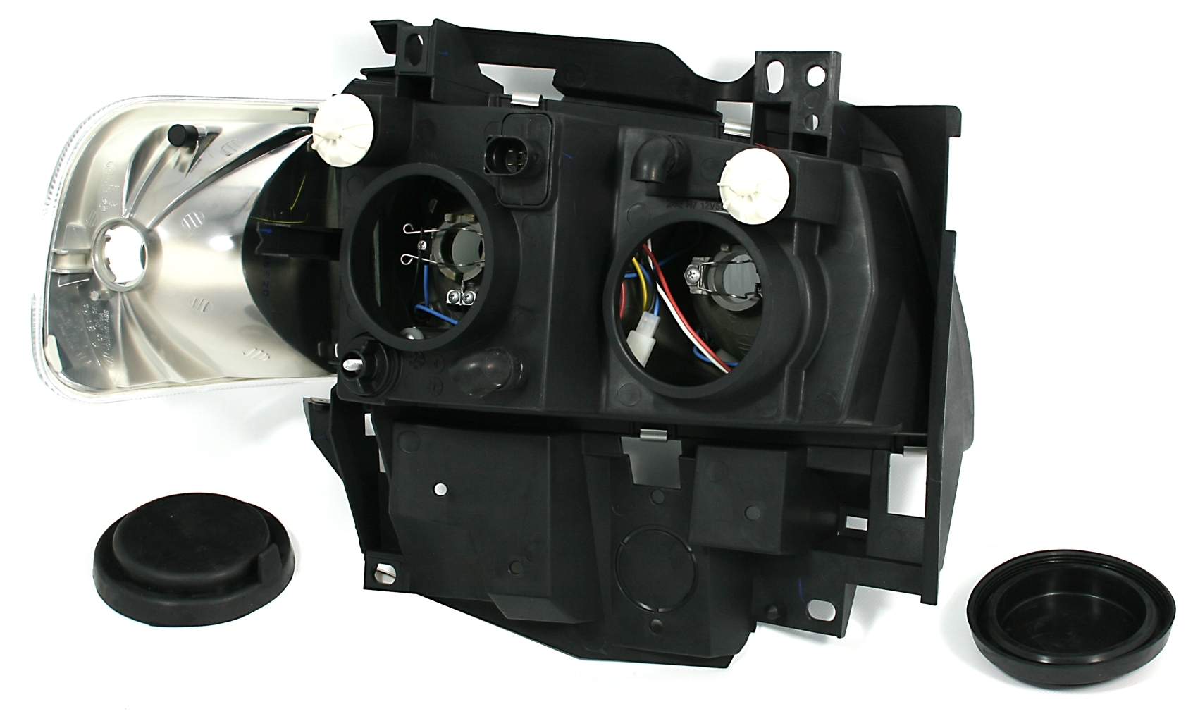 Angel Eyes Scheinwerfer Set für VW T4 in Chrom