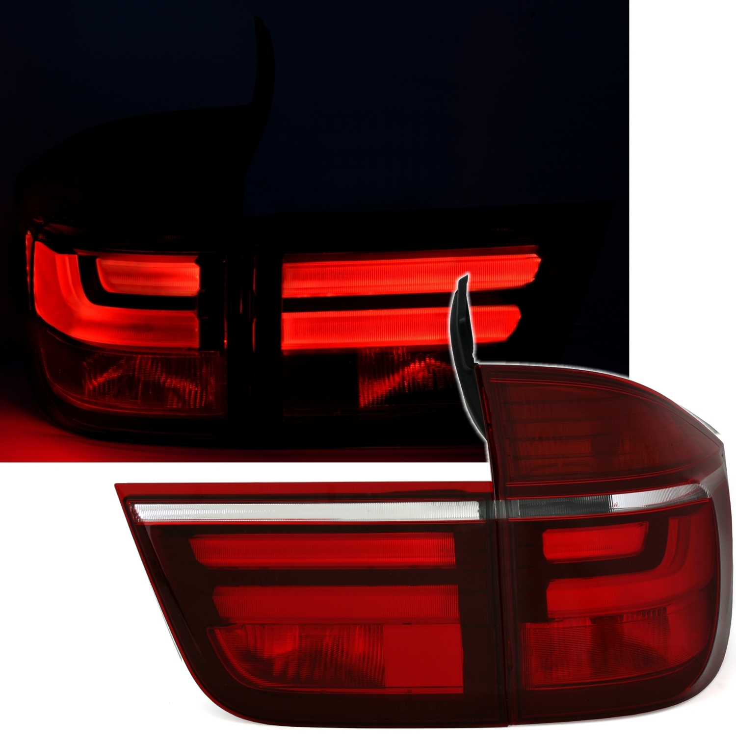 LED Rückleuchten für BMW X5 E70 in Rot            