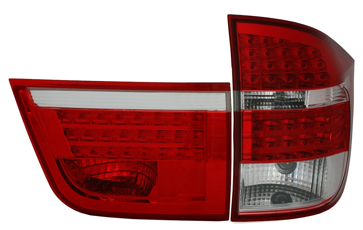 LED Rückleuchten für BMW X5 E70 in Rot-Weiß