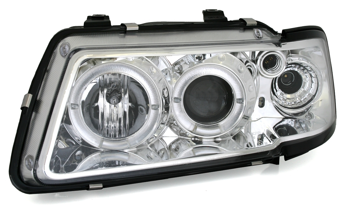 Angel Eyes Scheinwerfer für Audi A3 8L in Chrom   