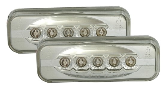 LED Seitenblinker für Opel Omega B in Chrom