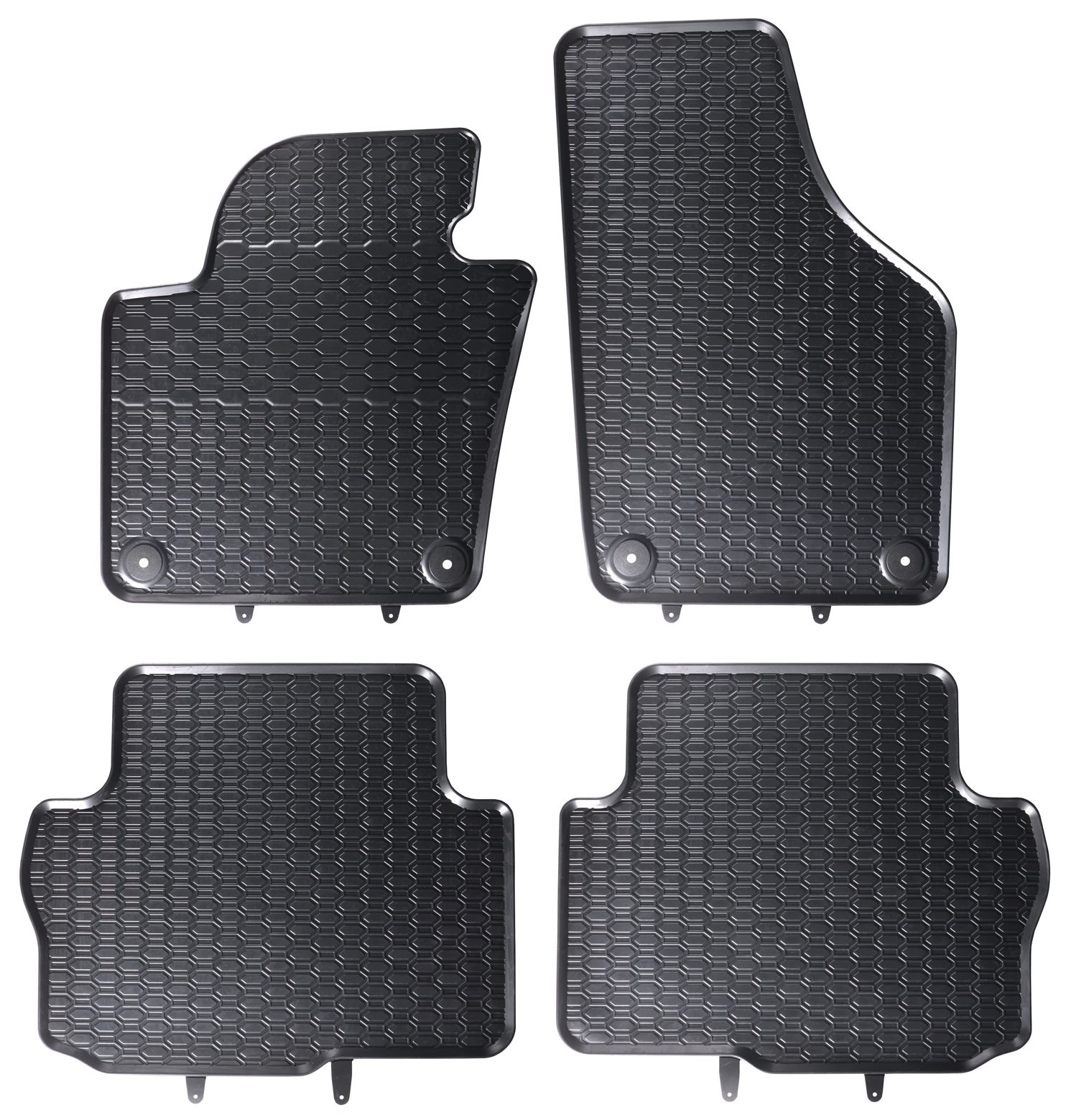 Gummifußmatten für Seat Alhambra + VW Sharan