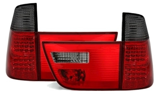 LED Rückleuchten für BMW X5 E53 in Rot-Schwarz