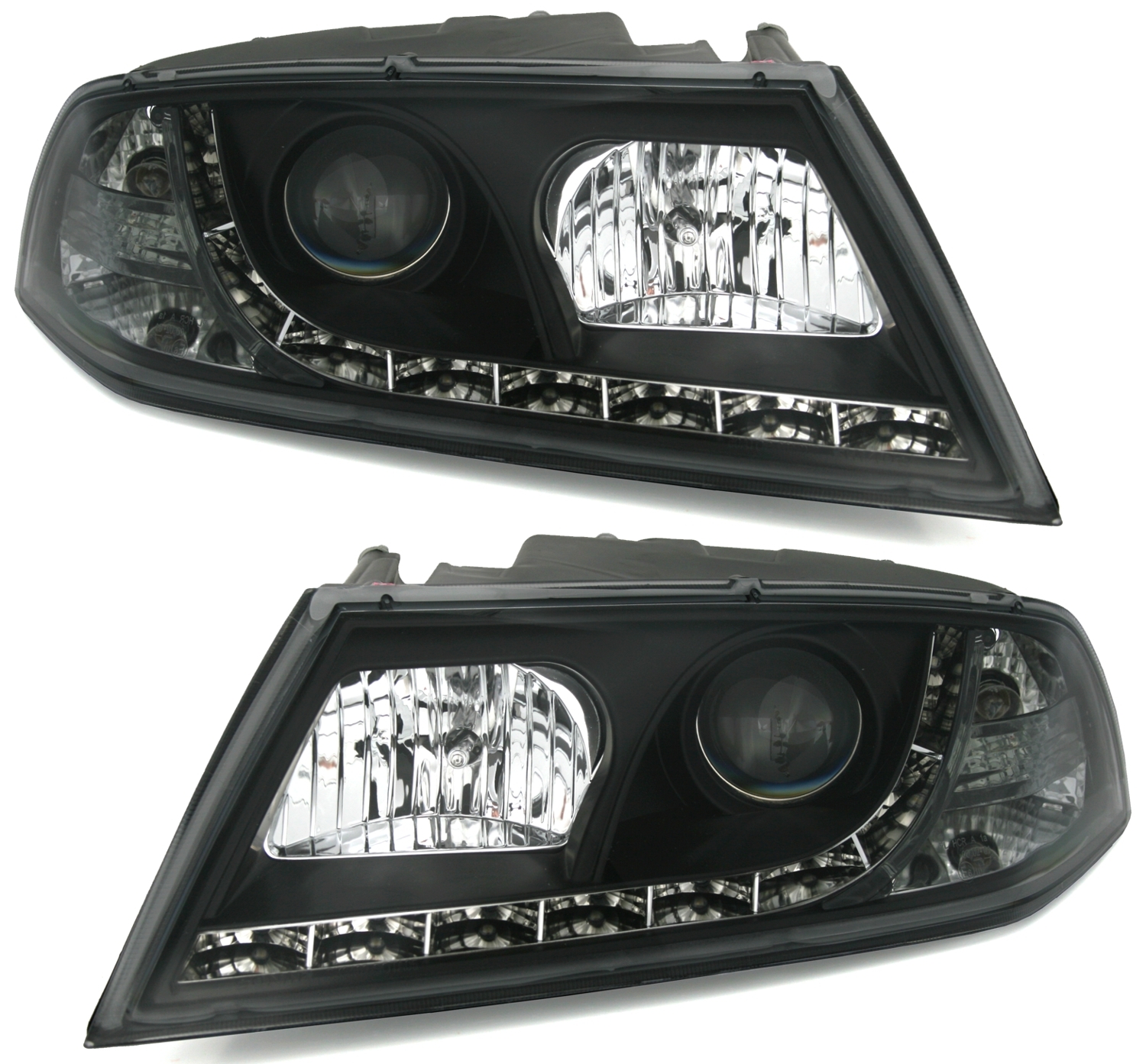 Scheinwerfer mit LED für Skoda Octavia 2 in Schw.