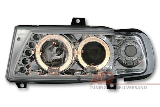 Angel Eyes Scheinwerfer für Seat Ibiza in Chrom