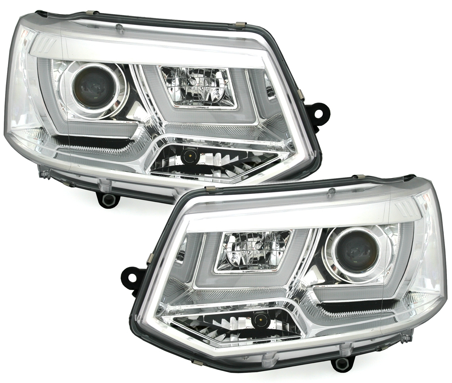 Scheinwerfer für VW T5 in Chrom                   