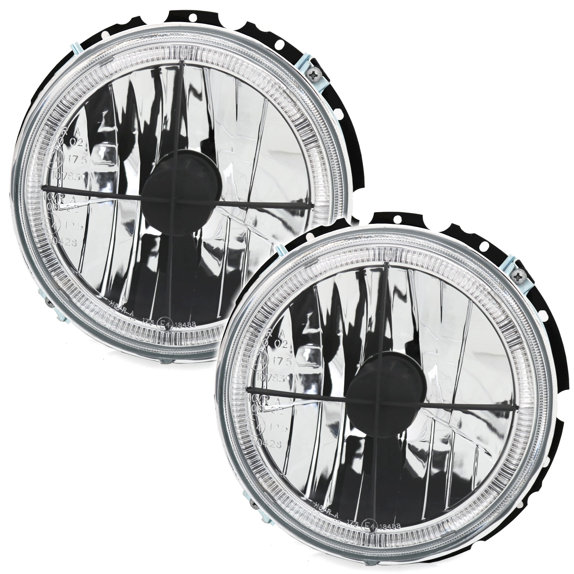 Angel Eyes Scheinwerfer für VW Golf 1 in Chrom