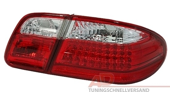 LED Rückleuchten für Mercedes W210 in Rot-Weiß