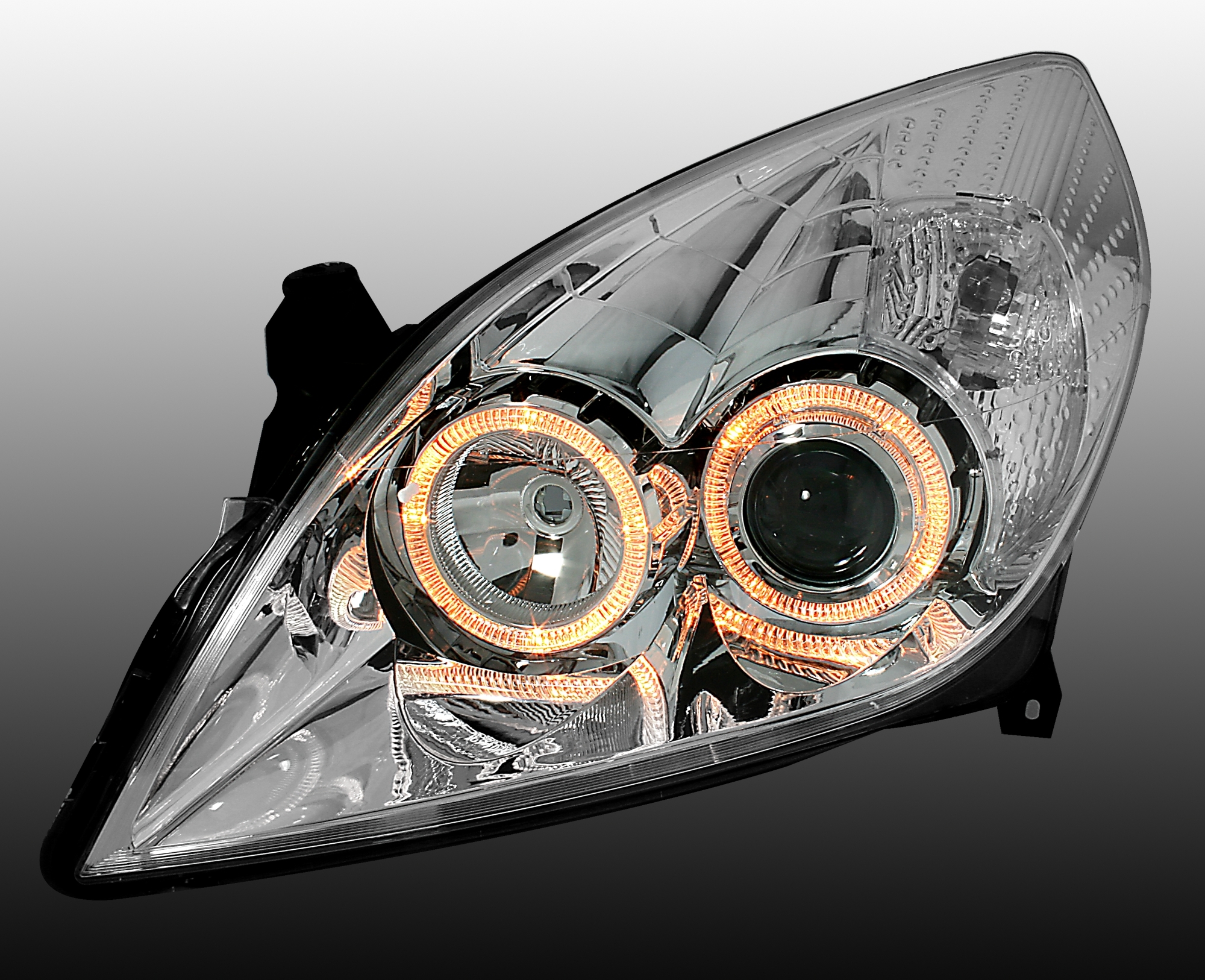 Angel Eyes Scheinwerfer für Opel Vectra C in Chrom