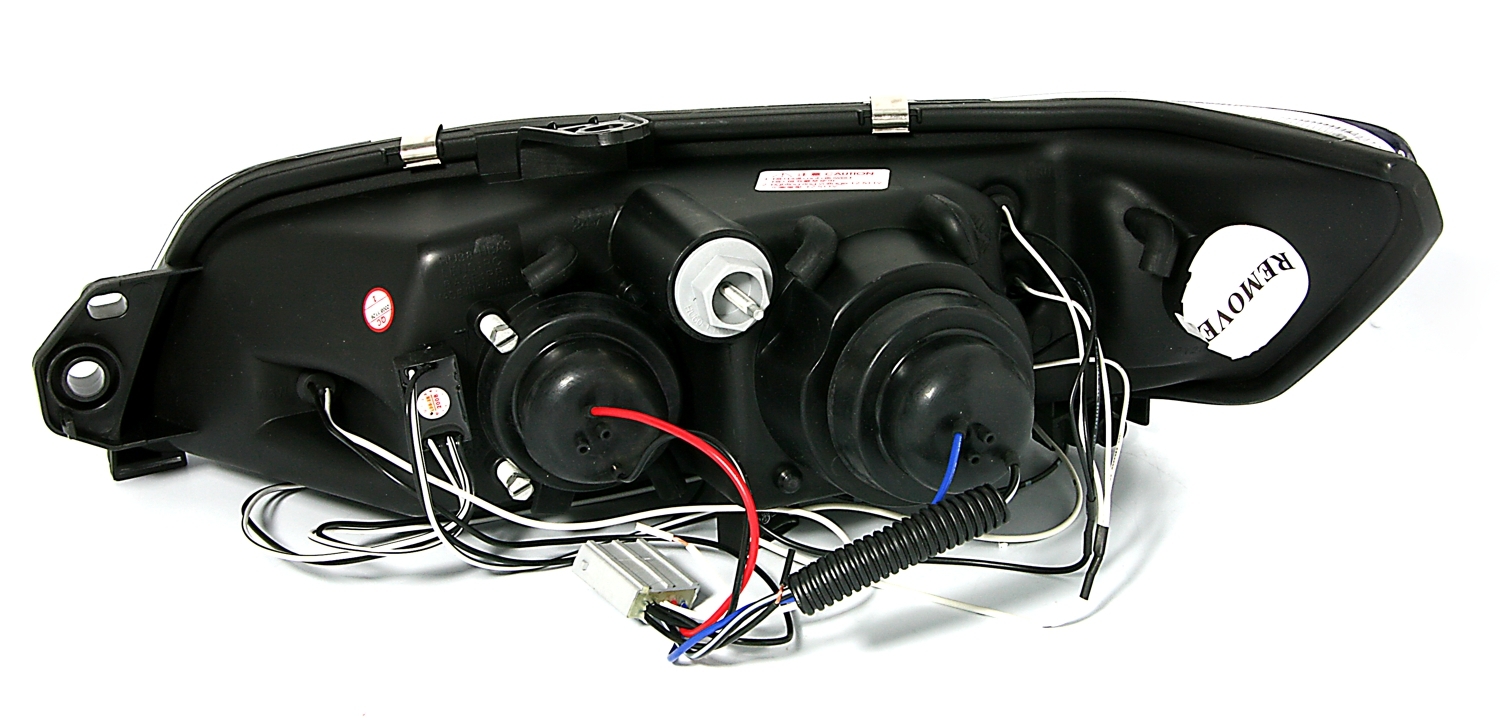 Angel Eyes Scheinwerfer Peugeot 306 in Schwarz