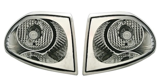 Angel Eyes Scheinwerfer für Opel Astra F in Chrom