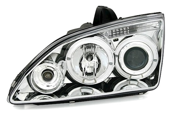 Angel Eyes Scheinwerfer für Ford Focus 2 in Chrom