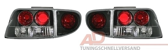 Rückleuchten für Ford Escort MK6 MK7 in Schwarz   