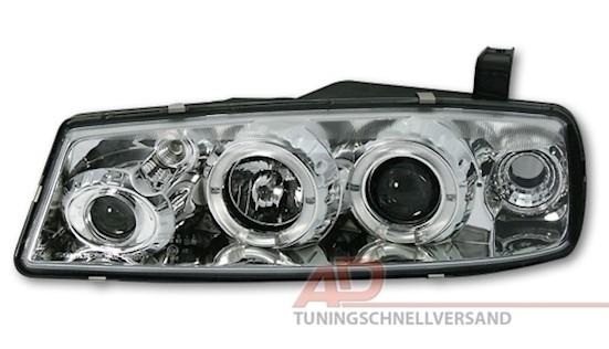 Angel Eyes Scheinwerfer für Opel Calibra in Chrom