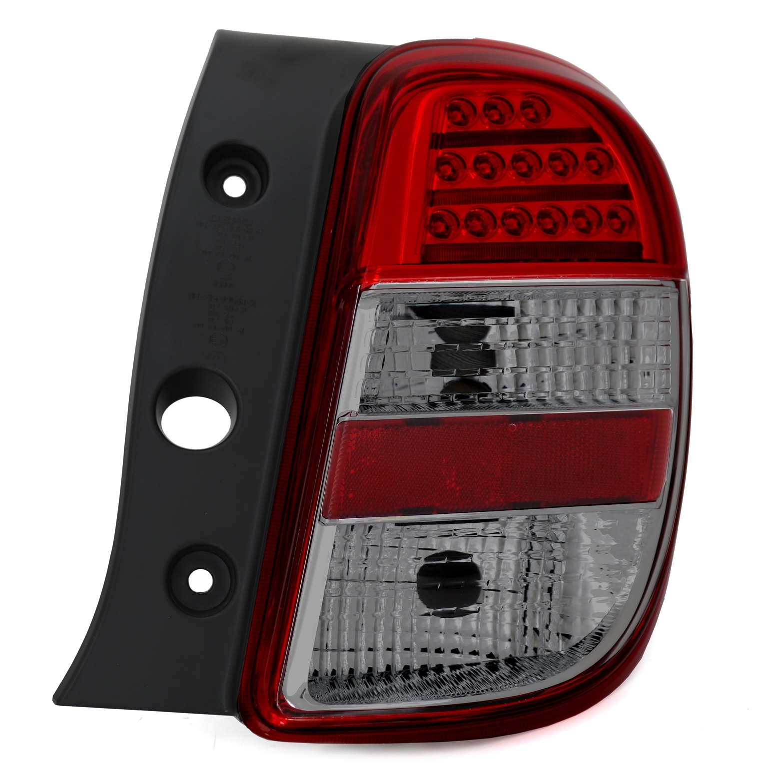 Rückleuchten Set für Nissan Micra 4 in Rot-Smoke