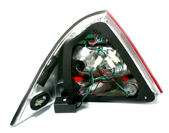 LED Rückleuchten für Mercedes W203 in Rot-Weiß