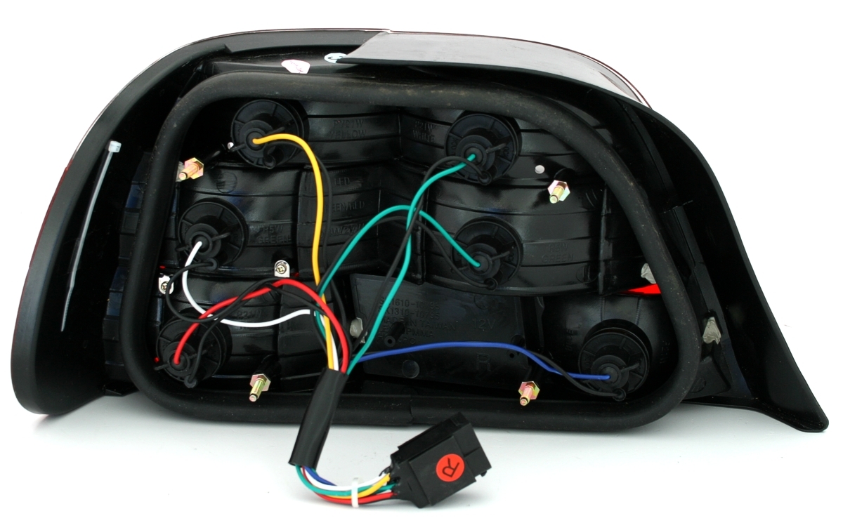 Rückleuchten für 7er BMW E38 in Rot Weiss         