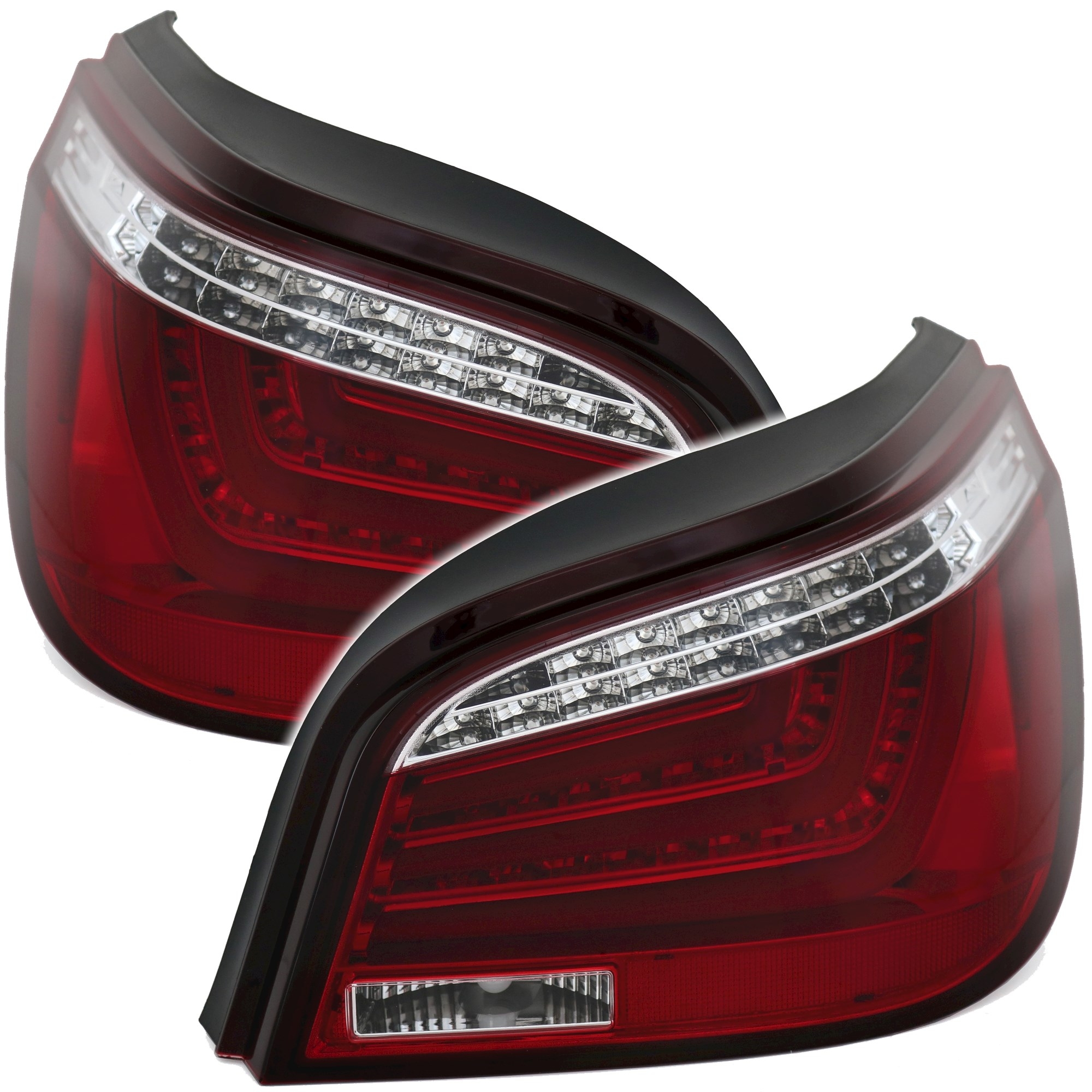 LightBar Rückleuchten für BMW E60 in Dunkelrot    