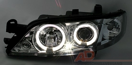 Angel Eyes Scheinwerfer für Opel Vectra B in Chrom