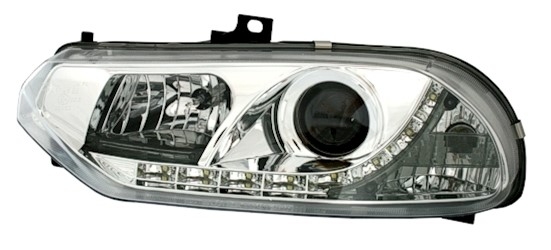Scheinwerfer mit LED für Alfa Romeo 156 in Chrom