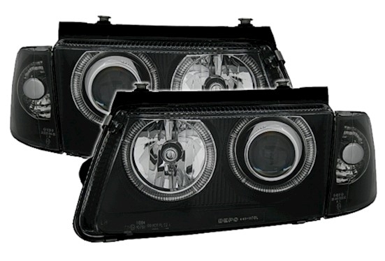 Angel Eyes Scheinwerfer für VW Passat 3B in Schw.