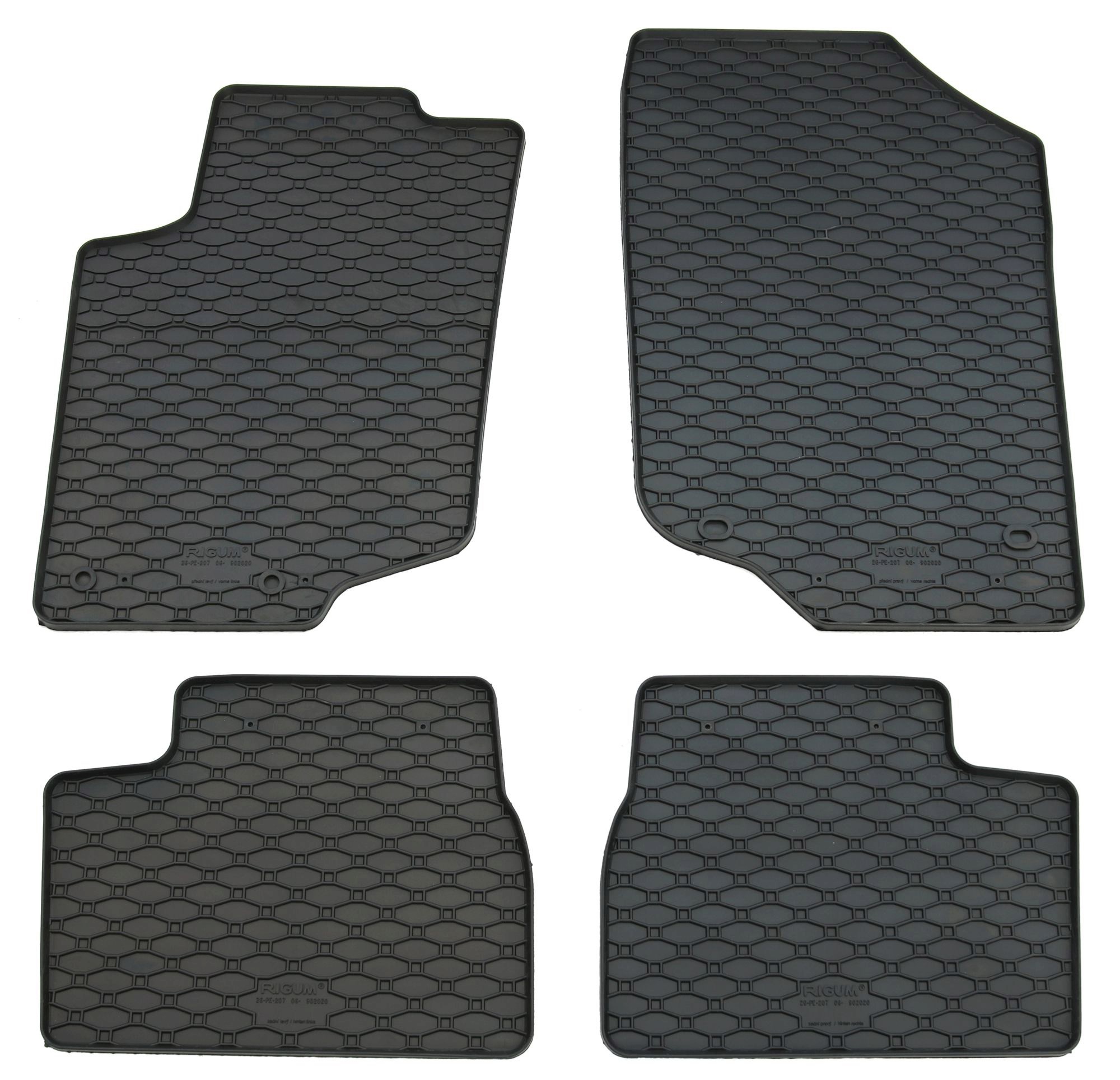 Gummi Fußmatten für Peugeot 207