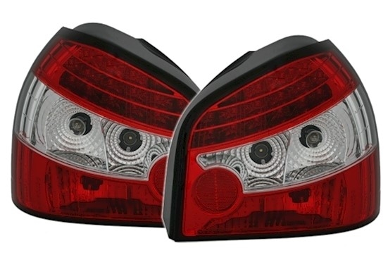 LED Rückleuchten für Audi A3 8L in Rot Weiss      