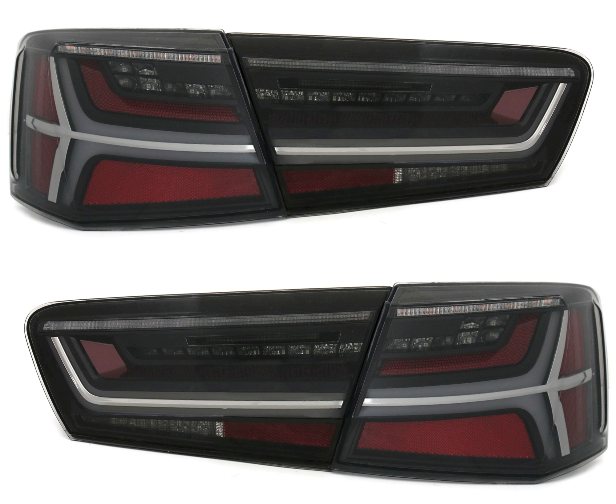 LED Rückleuchten Set für Audi A6 C7 Limo / Schwarz