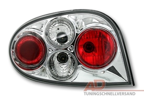 Rückleuchten für Renault Megane ab 96 in Chrom    