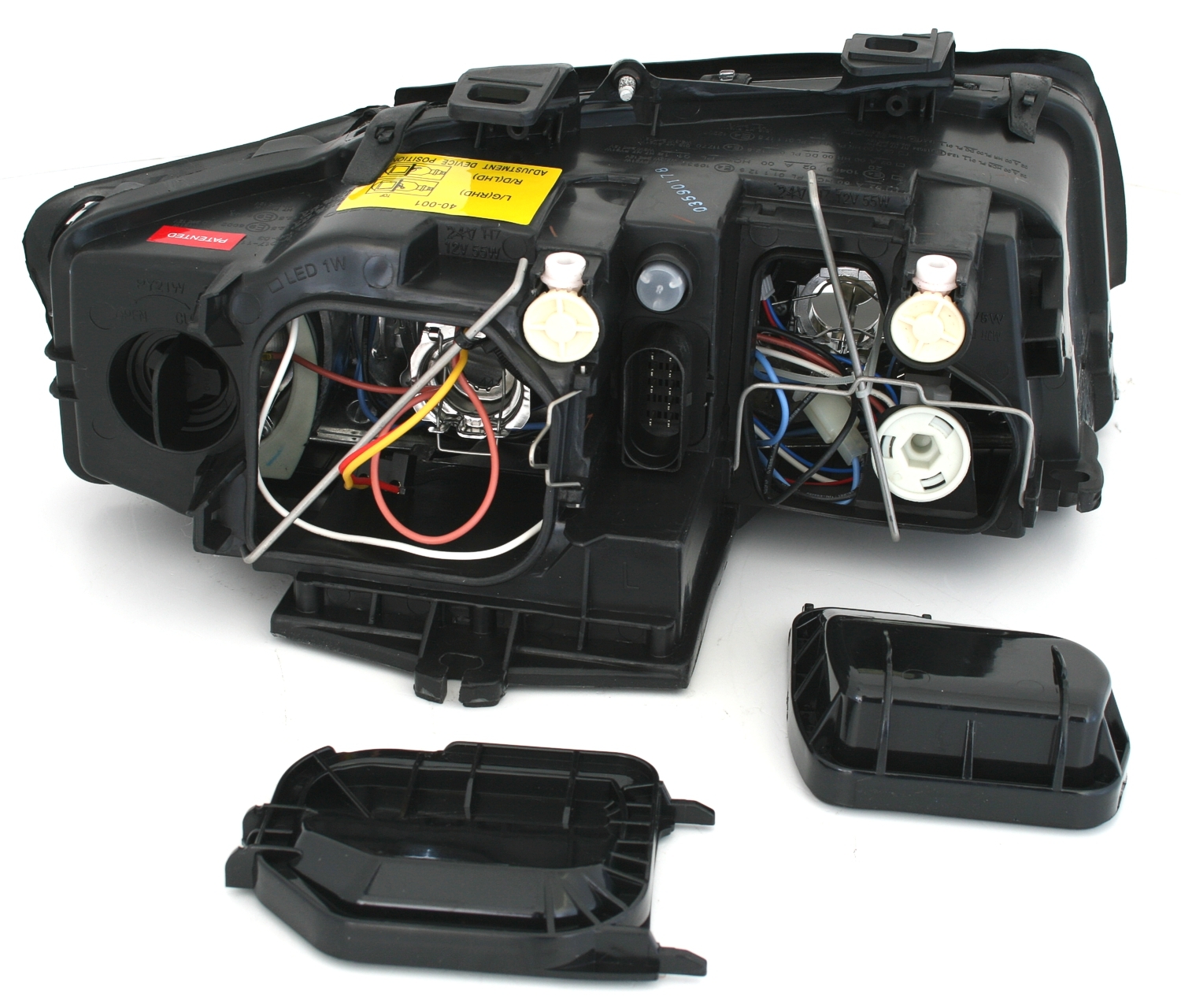 Angel Eyes Scheinwerfer für Audi A4 8E in Schwarz