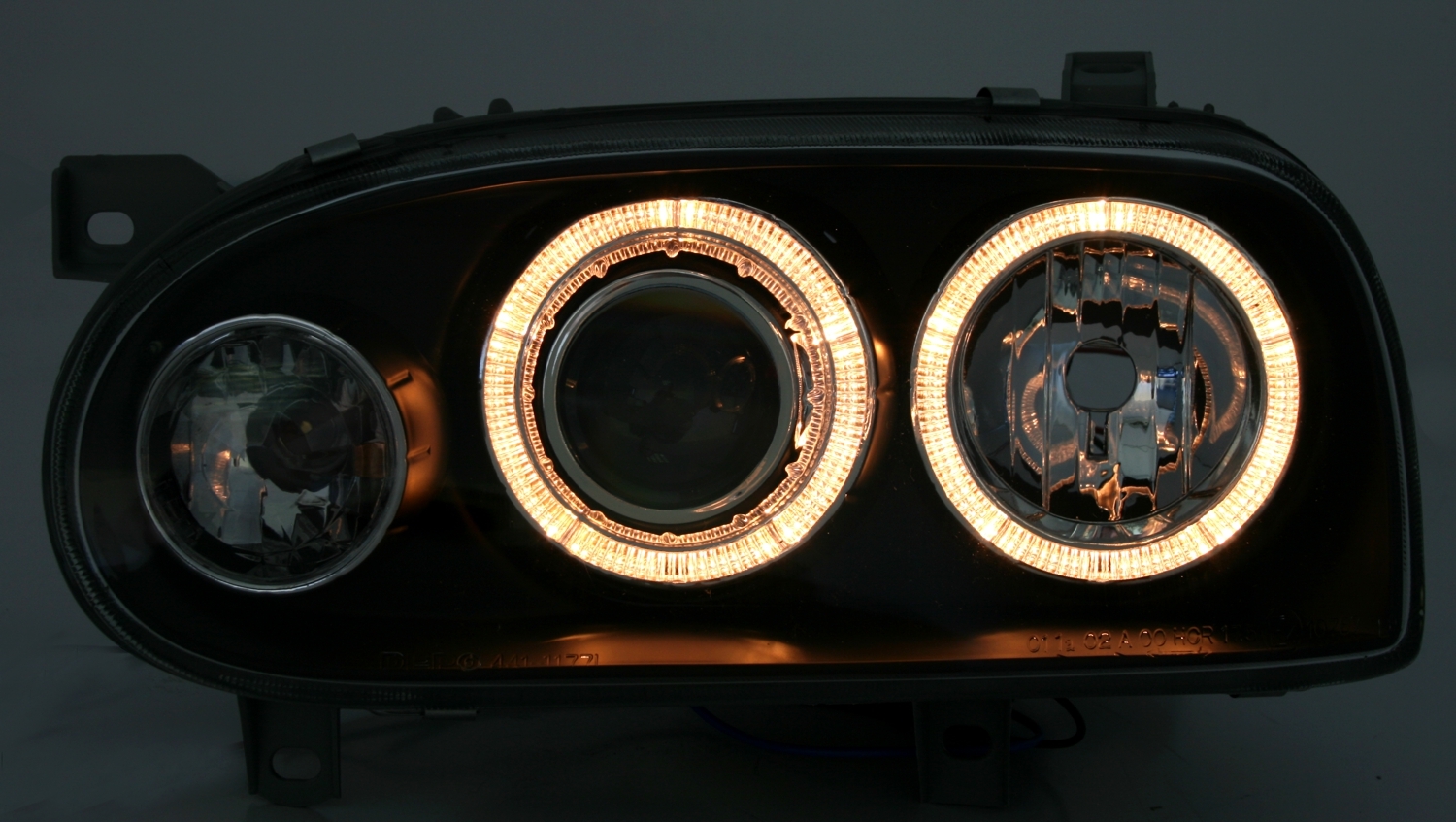 Angel Eyes Scheinwerfer für VW Golf 3 in Chrom