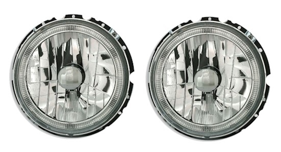 Angel Eyes Scheinwerfer für VW Golf 1 in Chrom