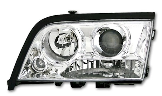 Scheinwerfer für Mercedes W202 C-Klasse in Chrom