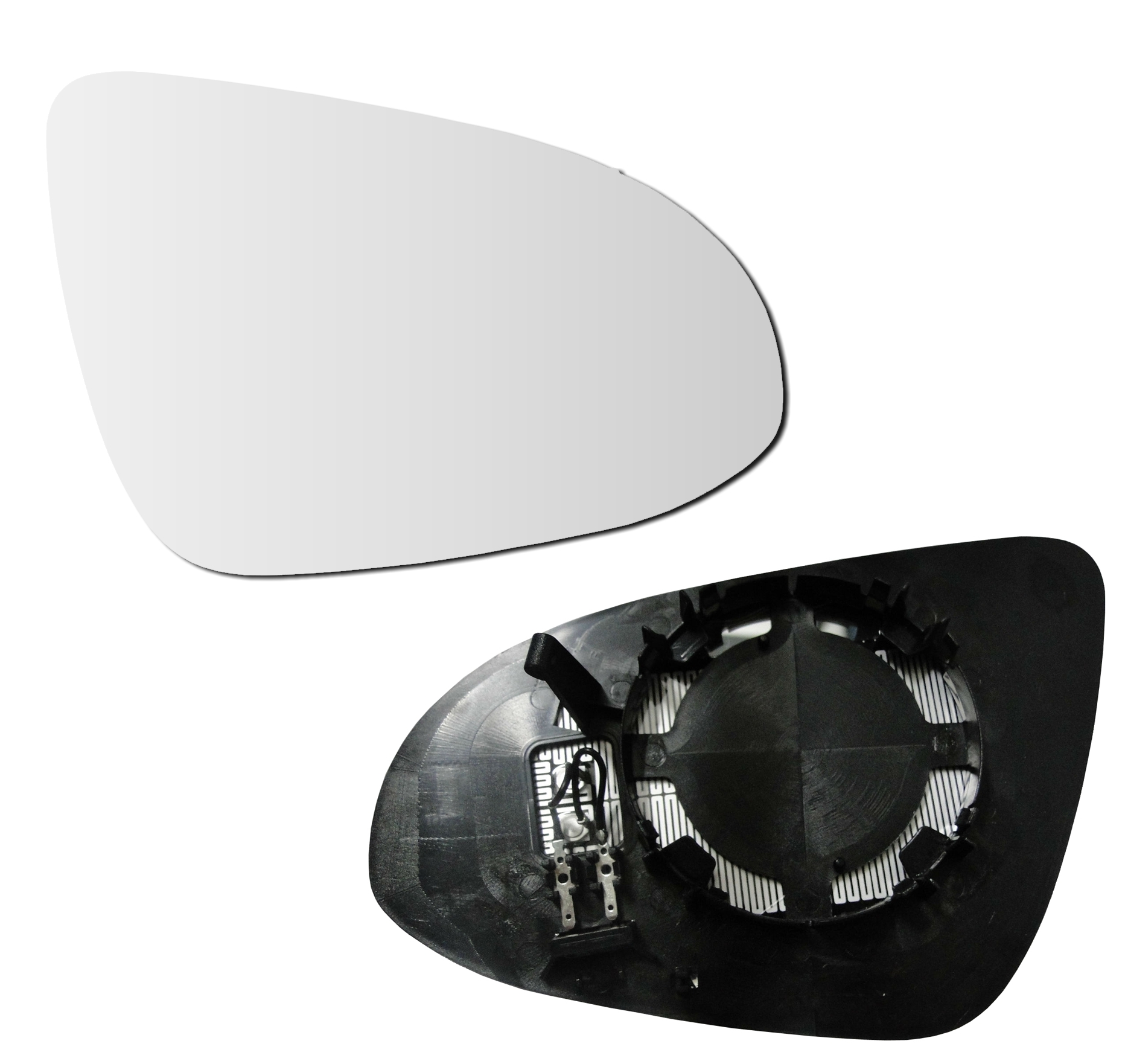 Spiegelglas für Citroen C1 + Peugeot 108 / rechts