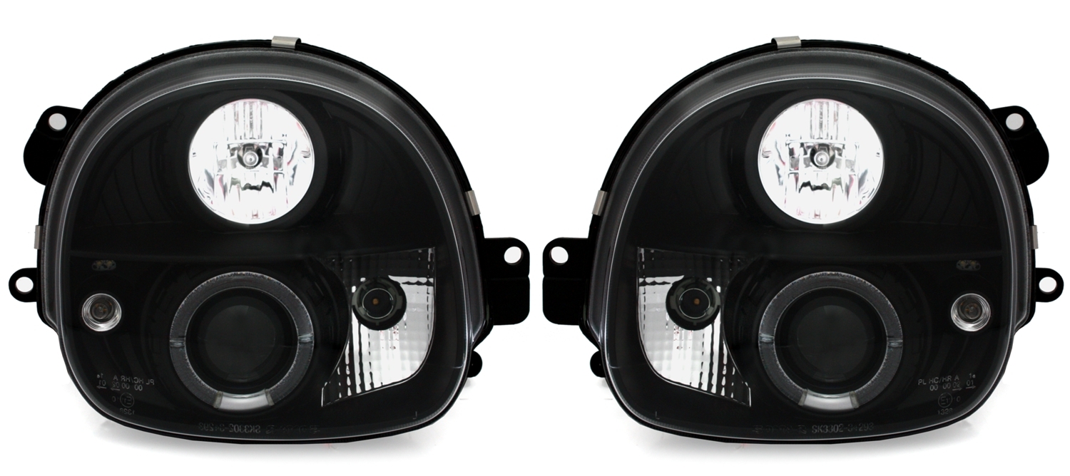 Angel Eyes Scheinwerfer Renault Twingo in Schwarz 