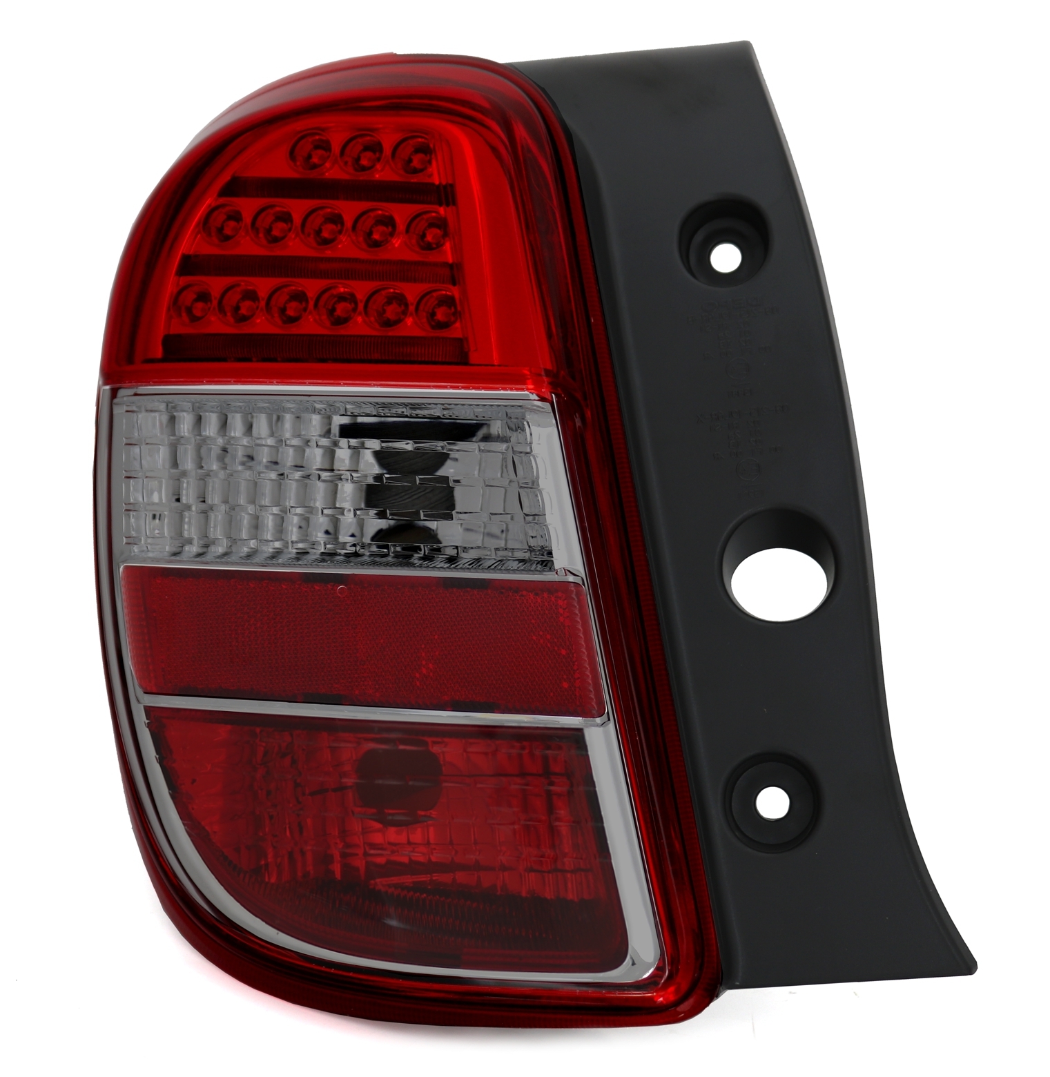 Rückleuchten Set für Nissan Micra 4 in Rot-Smoke