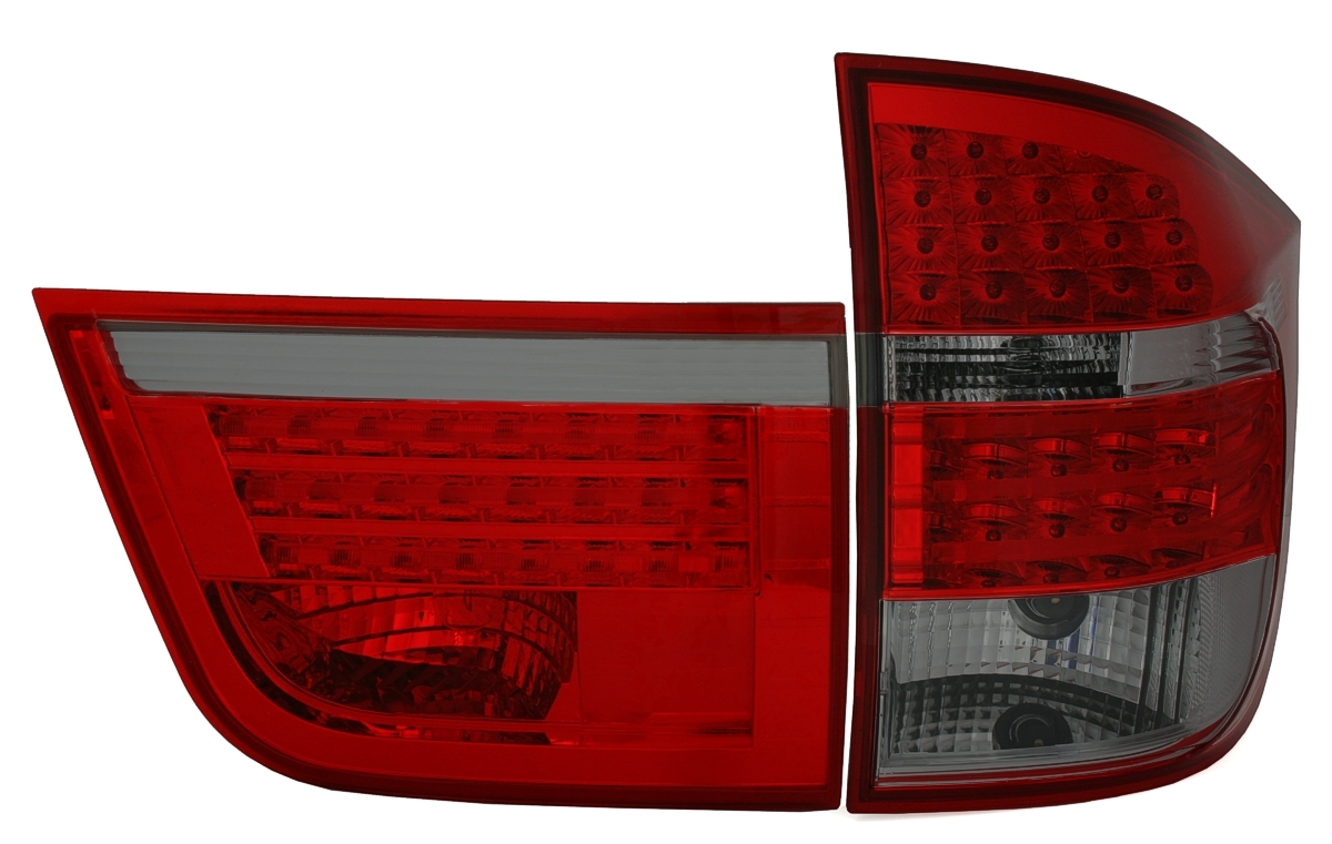 LED Rückleuchten für BMW X5 E70 in Rot-Smoke