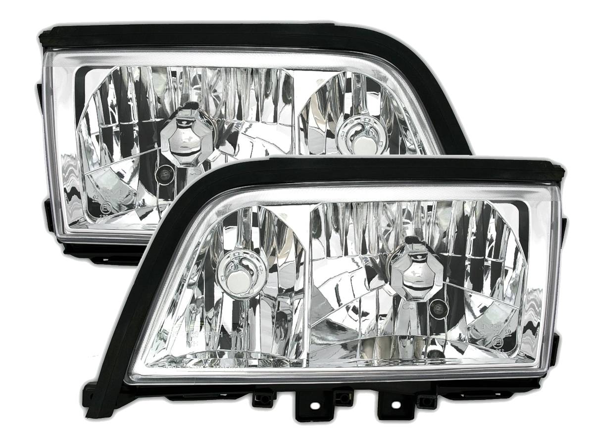 Scheinwerfer Set für Mercedes W202 in Klarglas